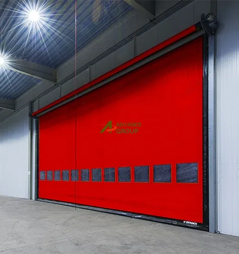 Windproof Self-repairable High Speed Door PVC Rolling Electric Zipper High Speed Doors with Clear Plastic Windows