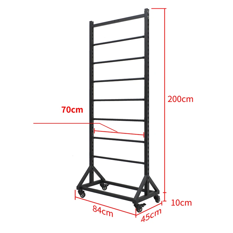 Mingtang metal metal fabric roll display stands for fabric rolls, customizable size, color and your design
