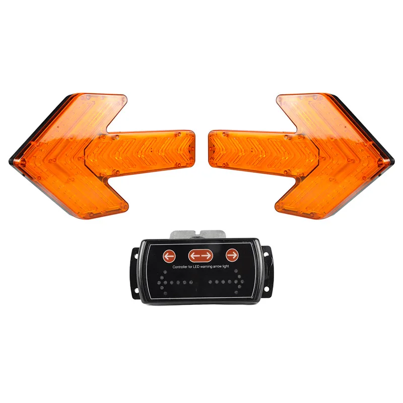 2022 Amber Led Flashing Warning Strobe Traffic Safety Truck Hazard Lamp R65 Emark Direction Guiding Car Arrow Light