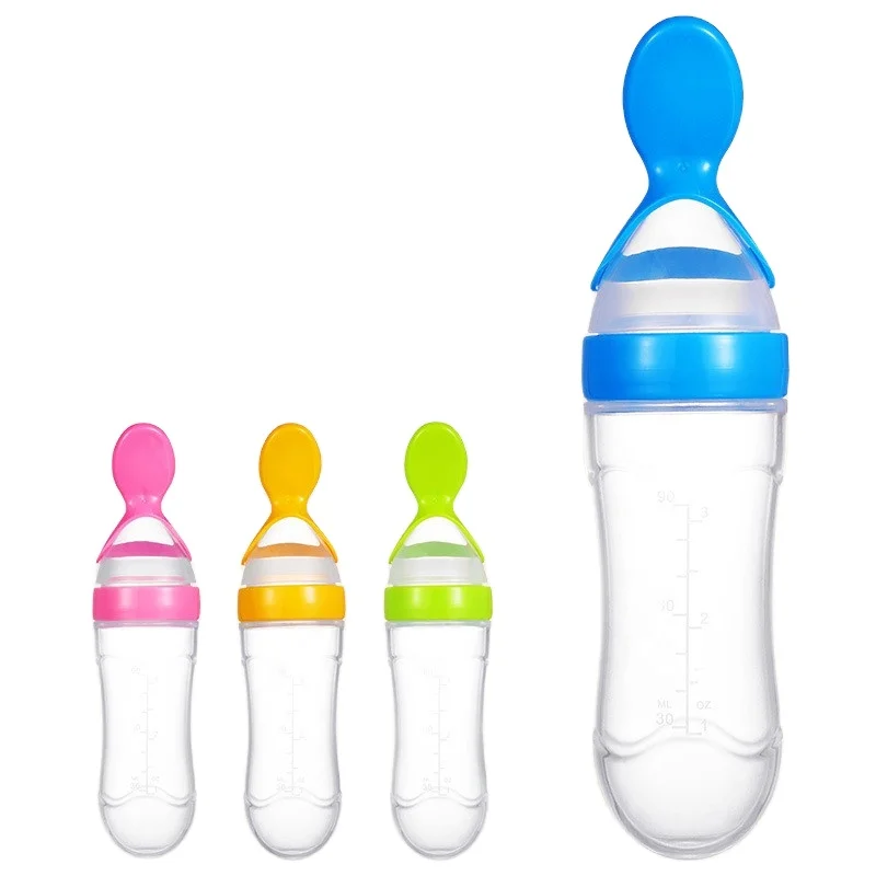 Ложка для риса, ложка для кормления, детская силиконовая бутылка для кормления риса