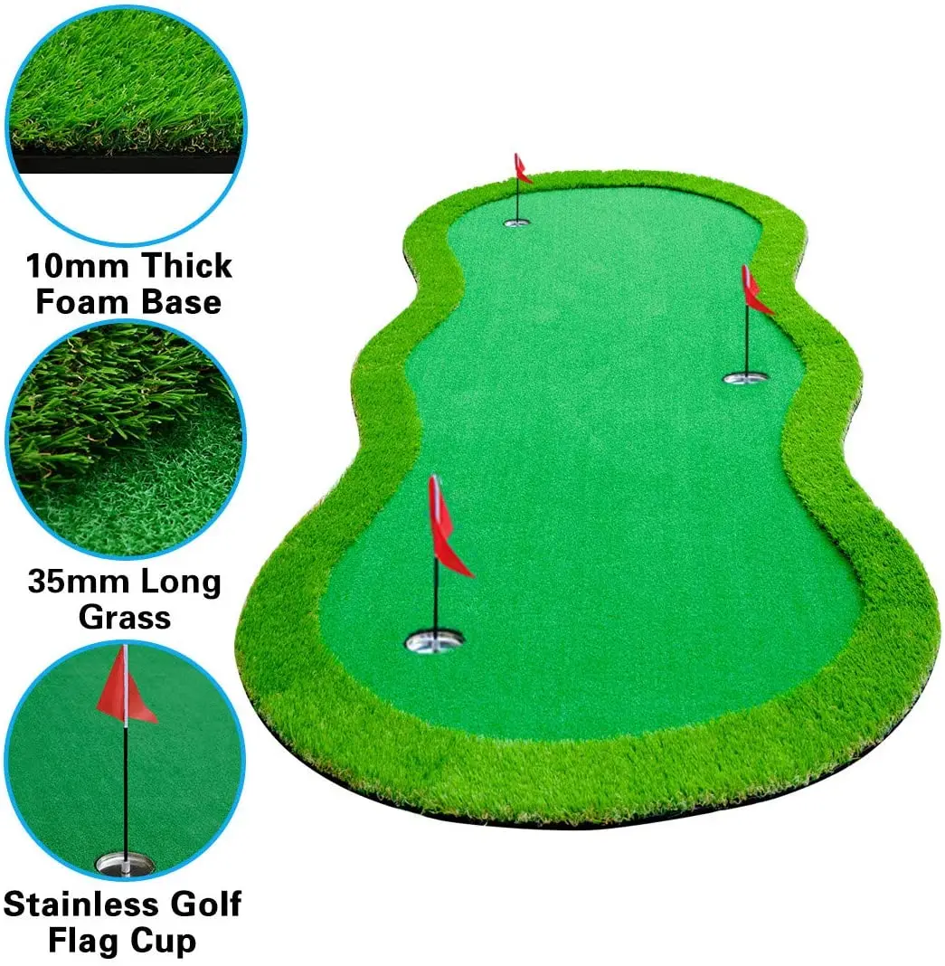 Nice Design Large Artificial Synthetic Turf Golf Putting Green Mat Putting Green Carpet Indoor Outdoor Golf Putting Green
