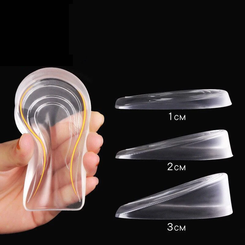 Comfort self adhesive PU Gel height increasing Half Sole for man and woman