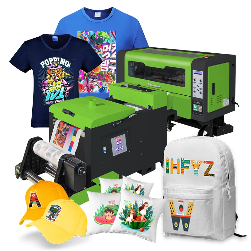 New Mini A2 A3 A4 PET Film DTF Printer 60cm 30cm Digital DTG for T-shirt Print With L1390