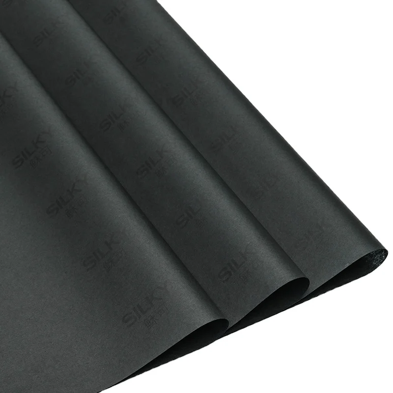 Custom Design Black Kraft Wrapping Paper For Christmas Birthday Wedding Gift Wrapping
