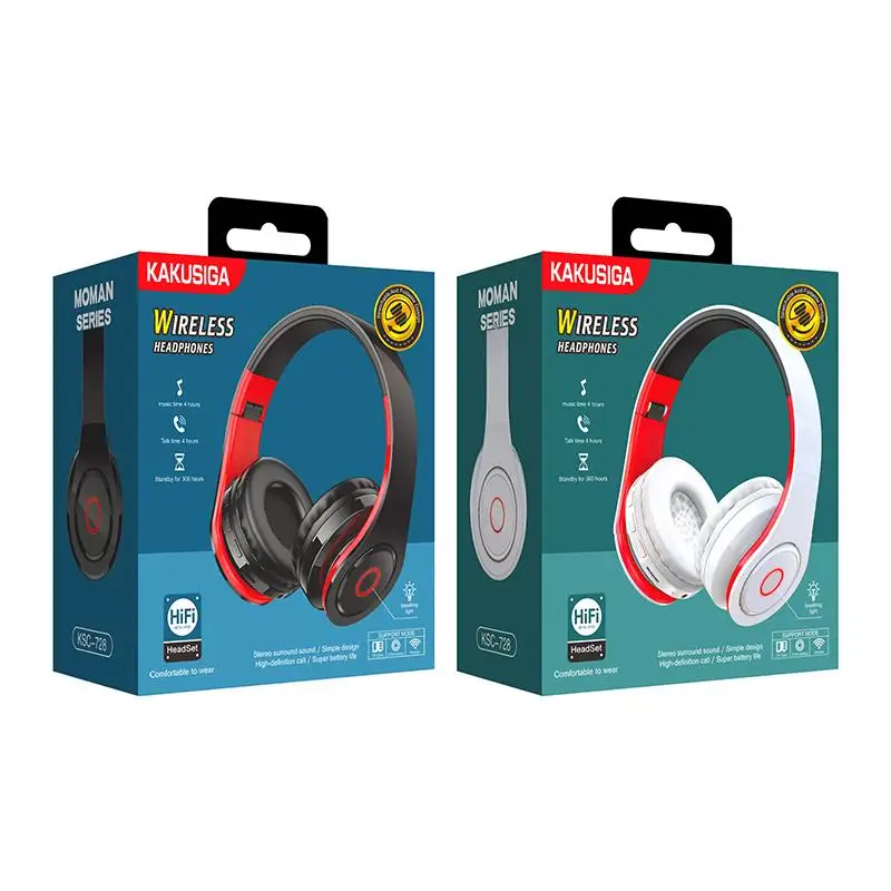 KAKUSIGA foldable noise cancelling headphones wireless stereo earphone superior sound headphone