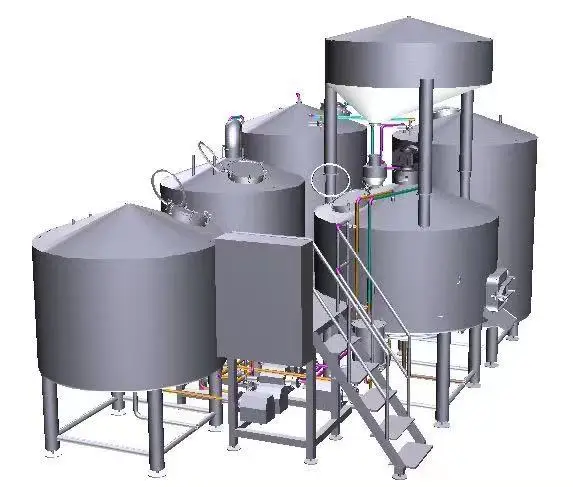 OEM/ODM, индивидуальная Пивоваренная система для крафтового пива, пивоваренное оборудование 3BBl с унитенком для ферментирования пива