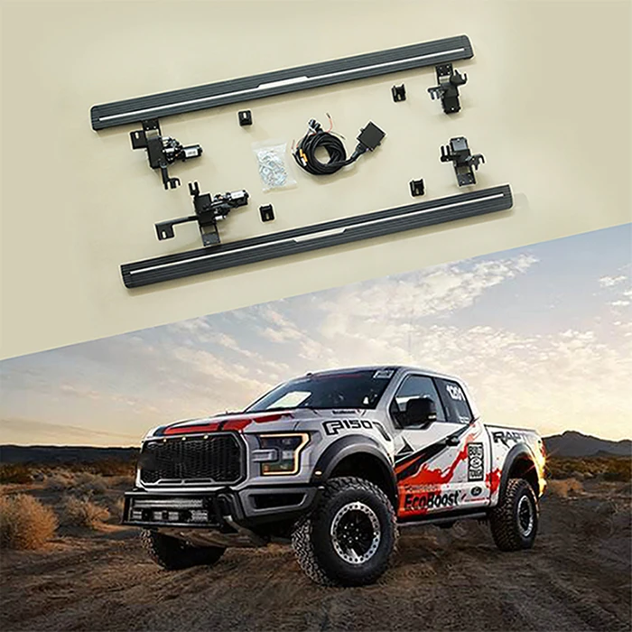 Electric side stand up pedal board step running for Ford F-150 2015-2109