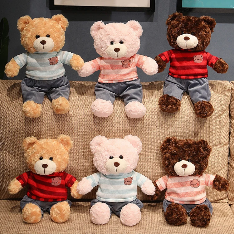 Stuffed Animal Plush Soft Toy Custom Plush Teddy Bear With T-Shirt
