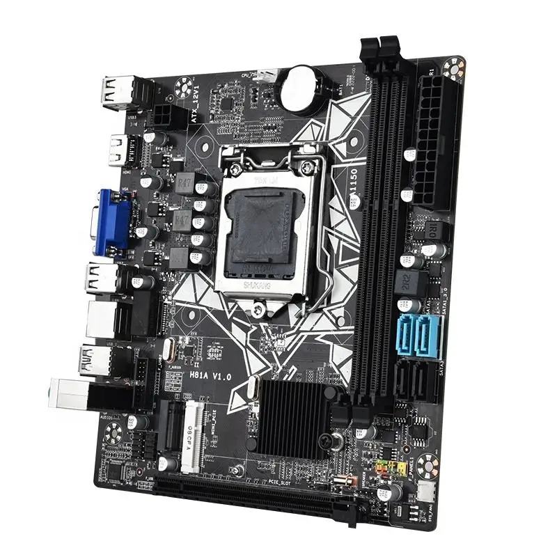 Комплект материнской платы H81 со слотом LGA 1150 поддержка процессора i3 4130 DDR3