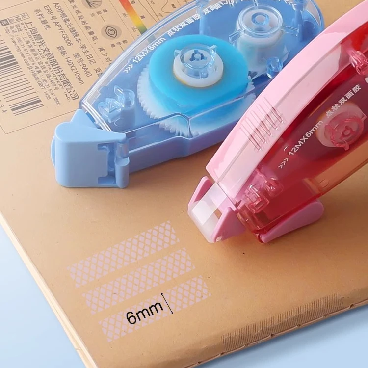 New Design double sided gule tape roller adhesive glue tape runner for kids students school office stationery