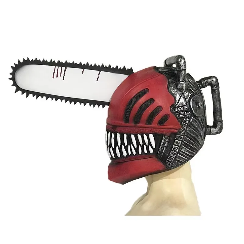 Chainsaw Man Denji Cosplay Mask Anime Denji Pochita Cosplay Latex Mask Halloween Party Props for Adult