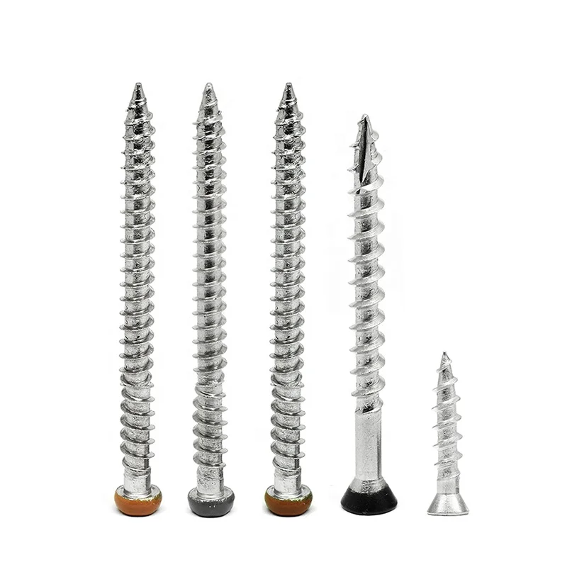 410 ss wood composite deck screws torx drive countersunk chipboard screw zinc plated self tapping ground screws for decks