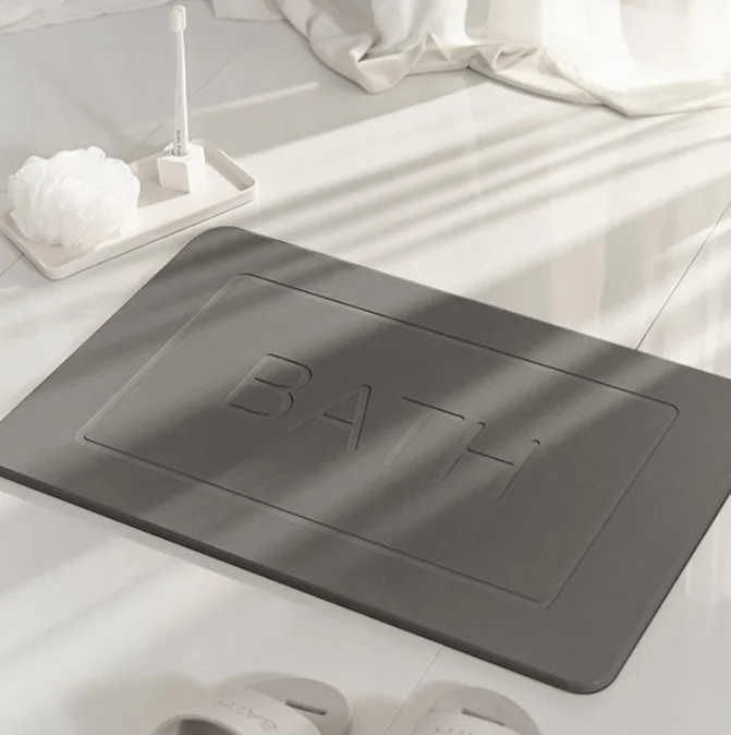 Fast Drying Absorbent Natural mat keset diatomite absorbent bathmat