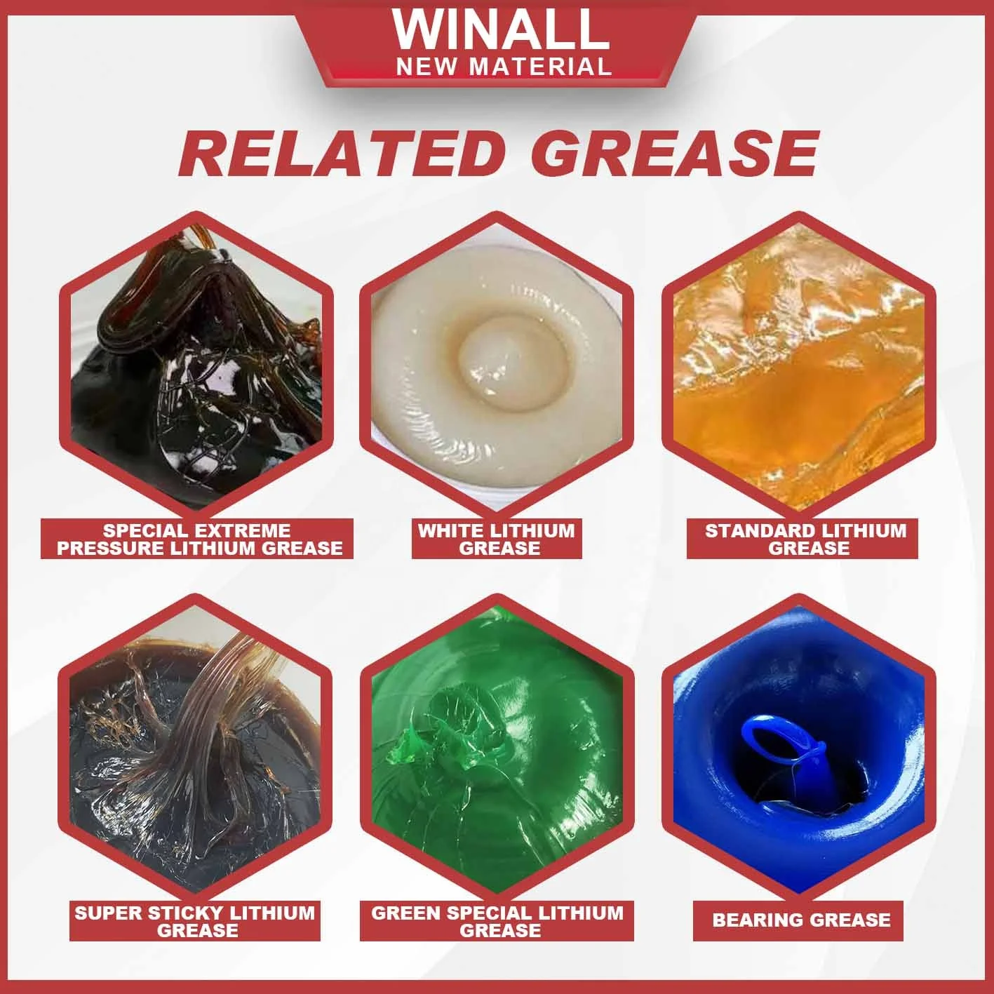 Winall wholesale black Molybdenum disulfide high temperature grease lubricate