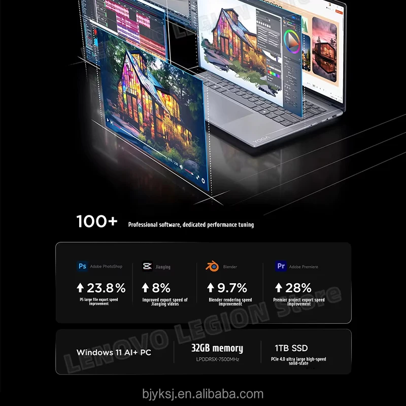 Original High performance Lenovo YOGAPro 14 Laptop AMD Ryzen 9 365 32GB 1TB 3K Touch Screen 14.5-inch 120Hz Notebook PC computer