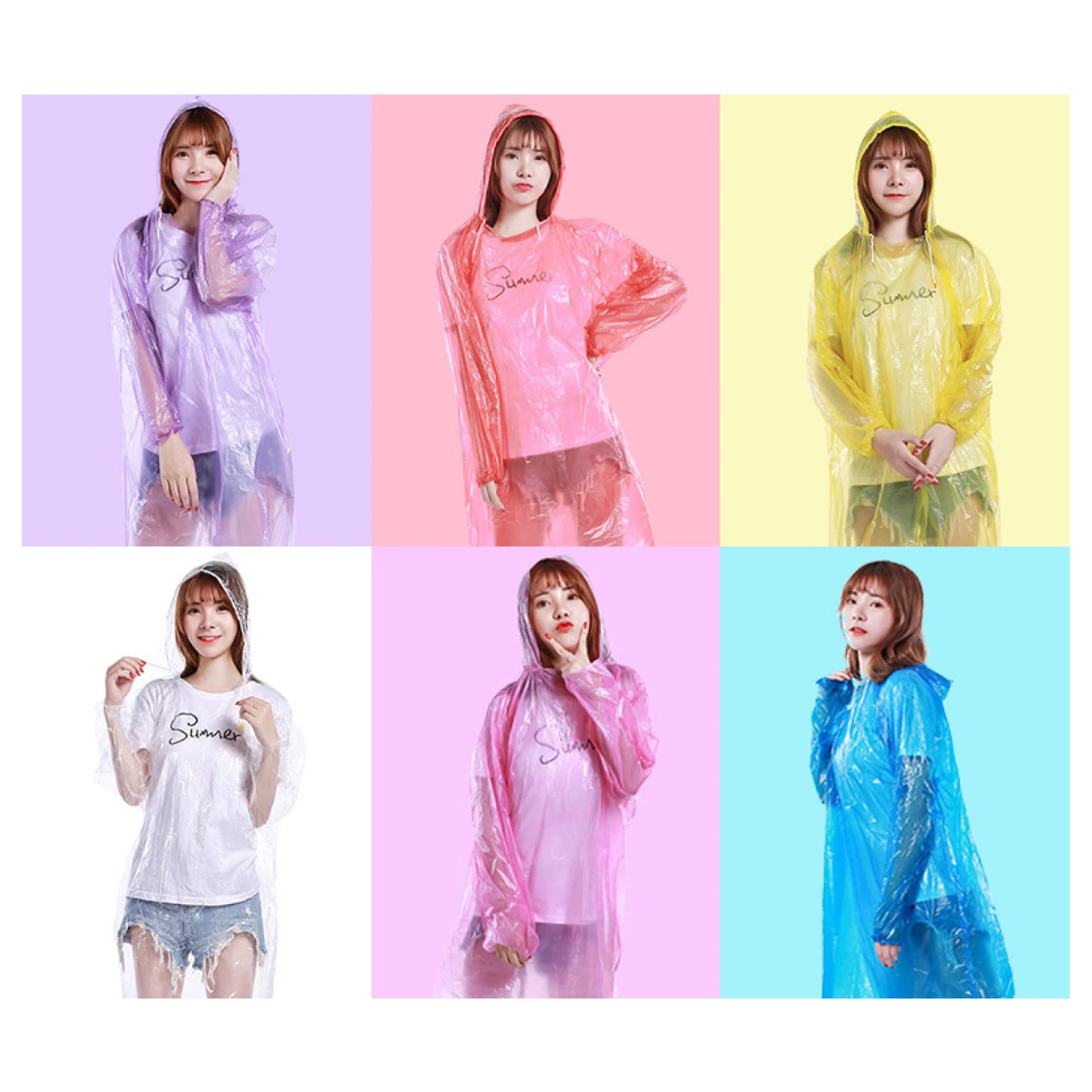 Disposable Rraincoat Ball Raincoat Adult Emergency Waterproof Turban Poncho Camping Raincoat Unisex Raincoat