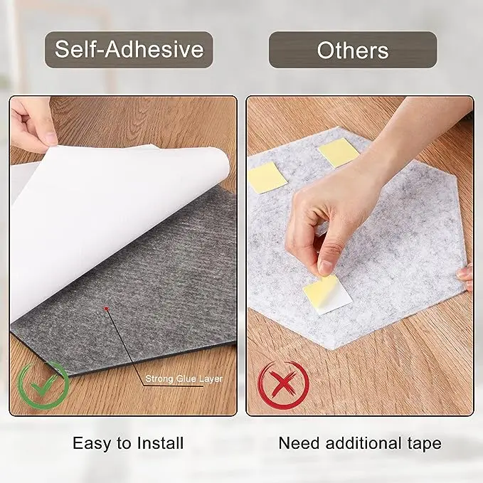 Decorative Soundproof Honeycomb Studio WPC 3D Outdoor Foam Felt Polyester Acoustic Panels