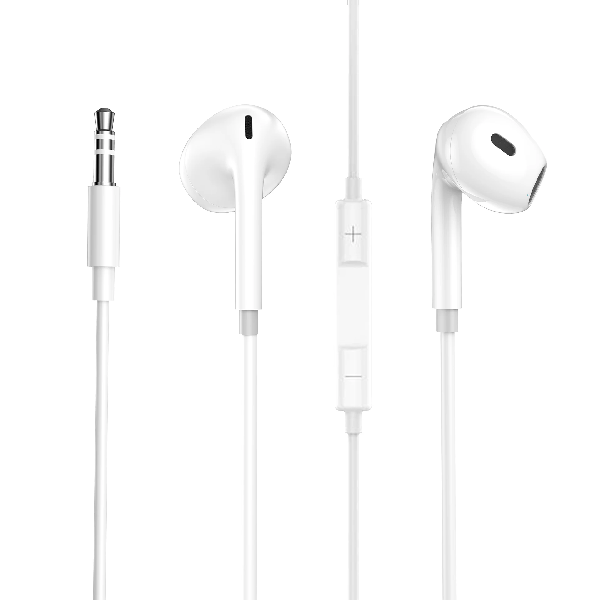 ASPOR Wholesale Original earphones headphones wired for mobile phone 3.5mm 1.1M Hand Free Earbuds With Microphone