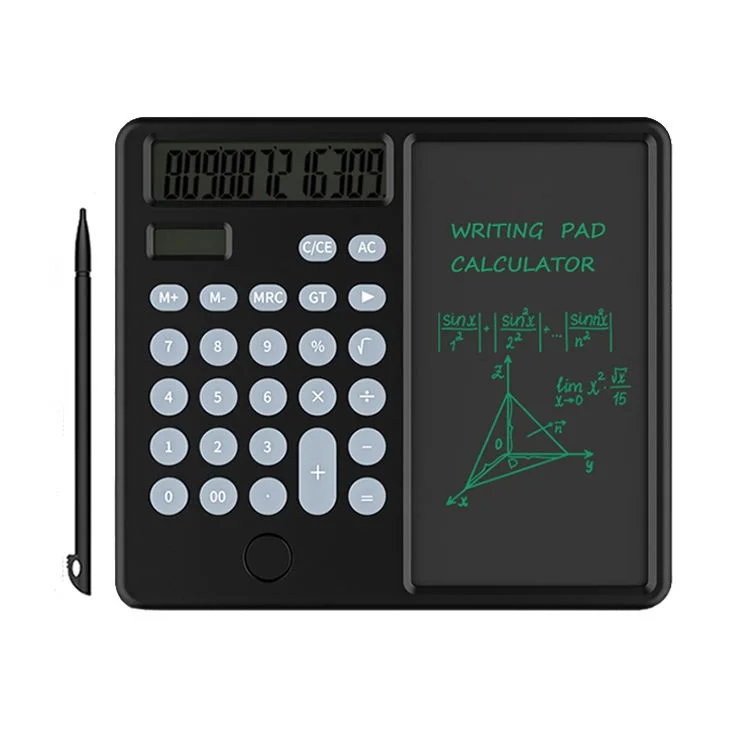 New Product 12 digit LCD Display Memo Pad Notepad Calculator With Writing Tablet