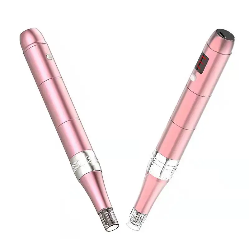 Electric Beauty Skin Firming Nano Therapy System Needle Derma Roller Microneedle Machine Dermaroller Microneedling Pen