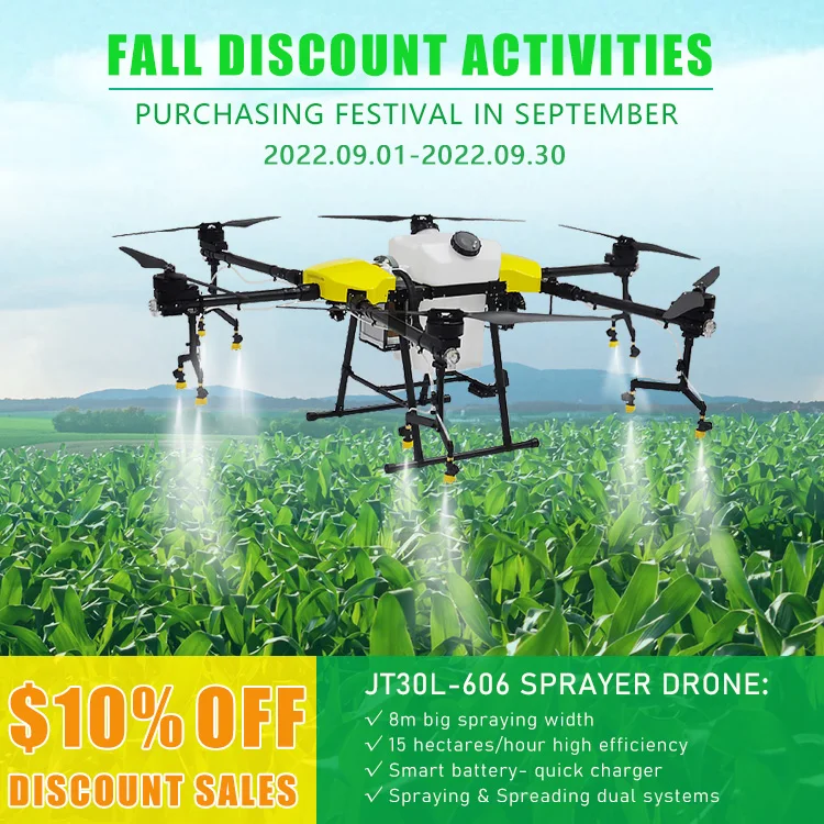 High Efficiency Drone Sprayer 30 Liter Payload Drone Delivery Drone Spraying Machines for Agriculture Purpose