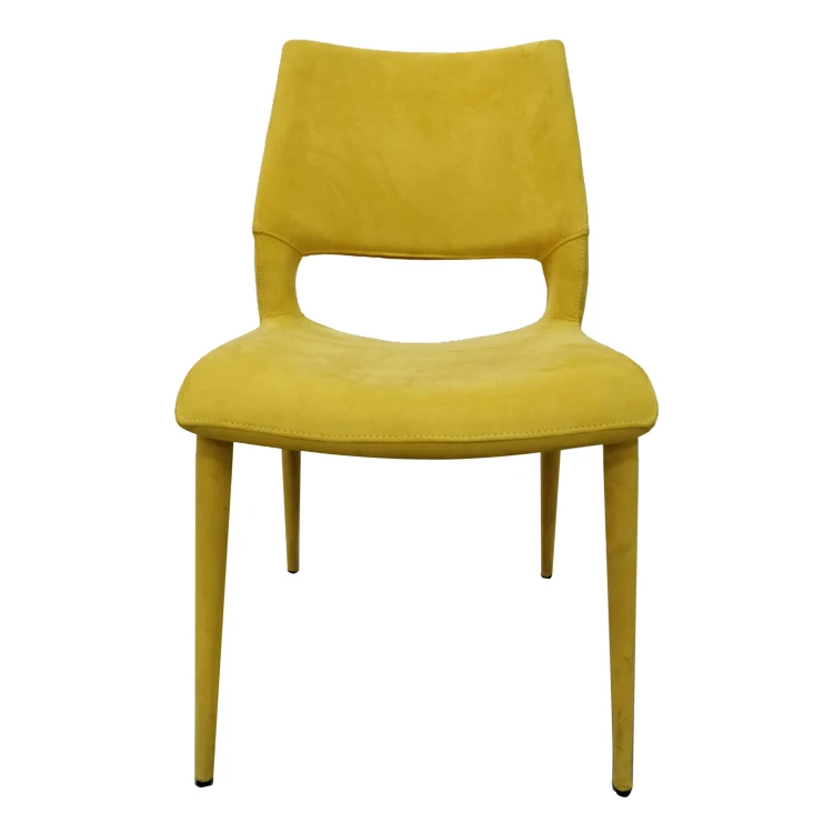 
Steel legs metal seat covered in PU or fabric coffee home dining restaurant study room garden color chair 