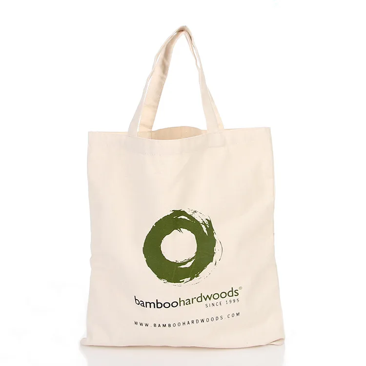 Advertising Custom Reusable Organic Cotton Canvas Promotional Shopping Tote Bags With Custom Logo Printed
