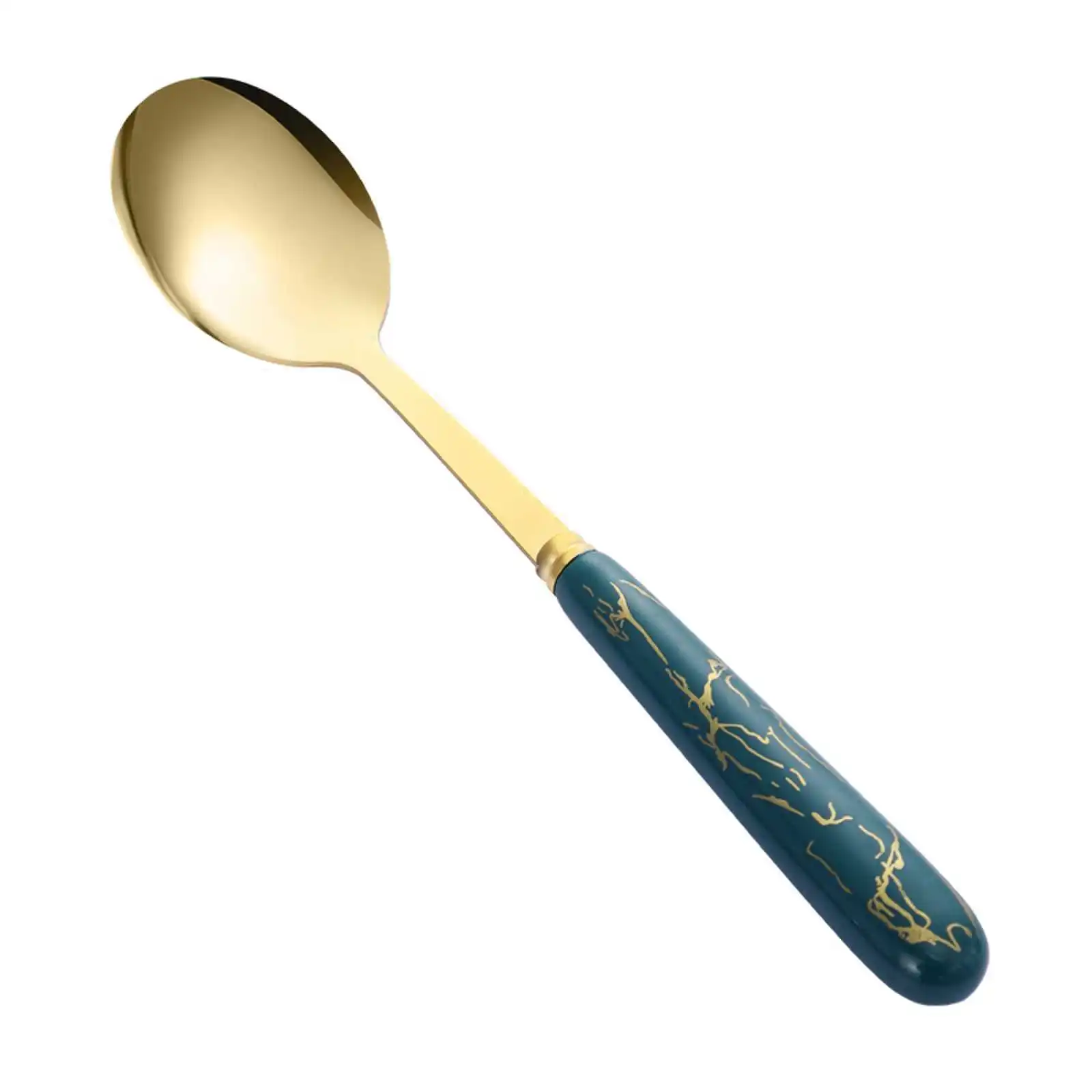 New Arrival 6PCS Cutlery Set Specialized Wholesaler Stainless-Steel Plastic tea spoon And Fork Set Stainless Dinnerware Sets Lux