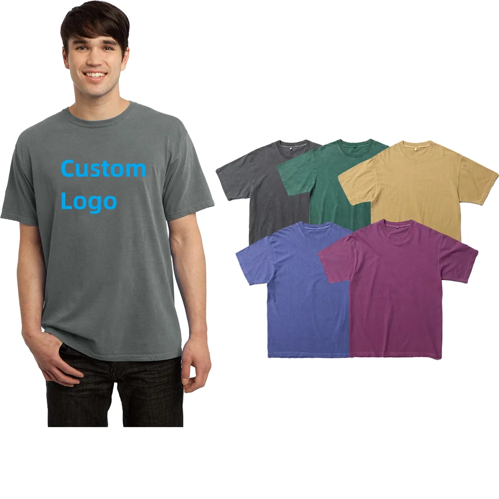 Factory Directly Custom 100% Cotton 220gsm Distressed T Shirt