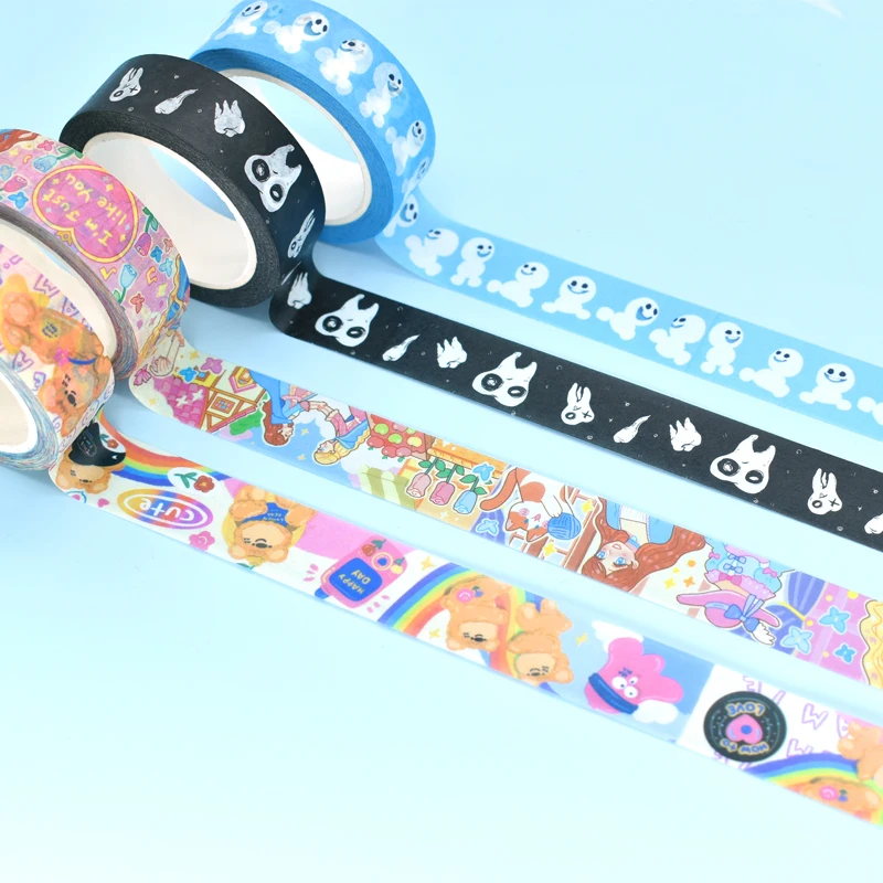 Custom Printed Eco-Friendly Wasabi Tape Top Rated Acrylic Hot Melt Adhesive for Masking Packing and Single-Sided Application