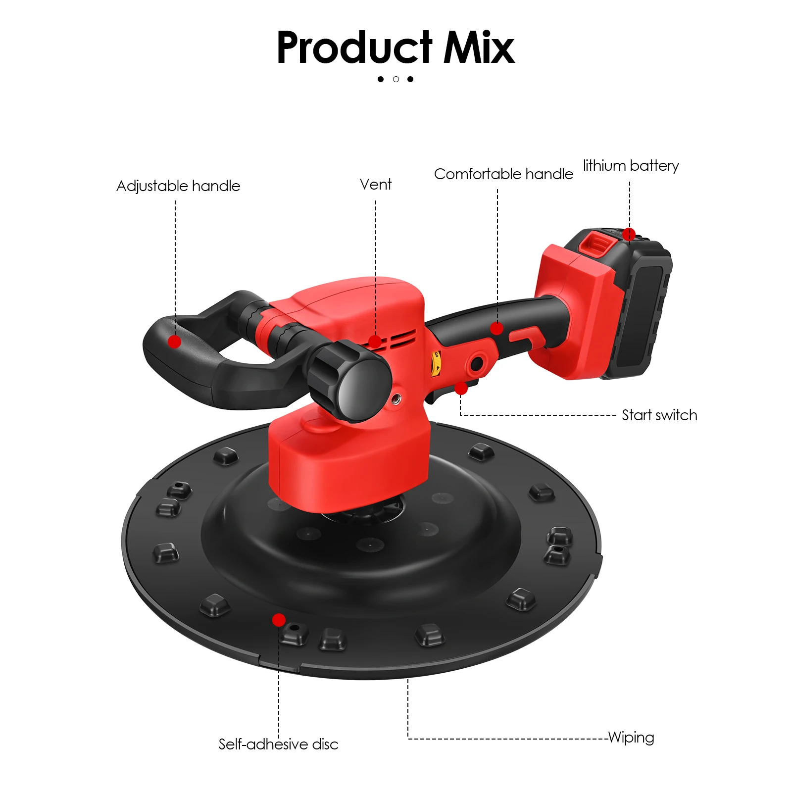 2021 Newest Small cement mortar polishing machine automatic mixing and plastering 2-in-1 machine