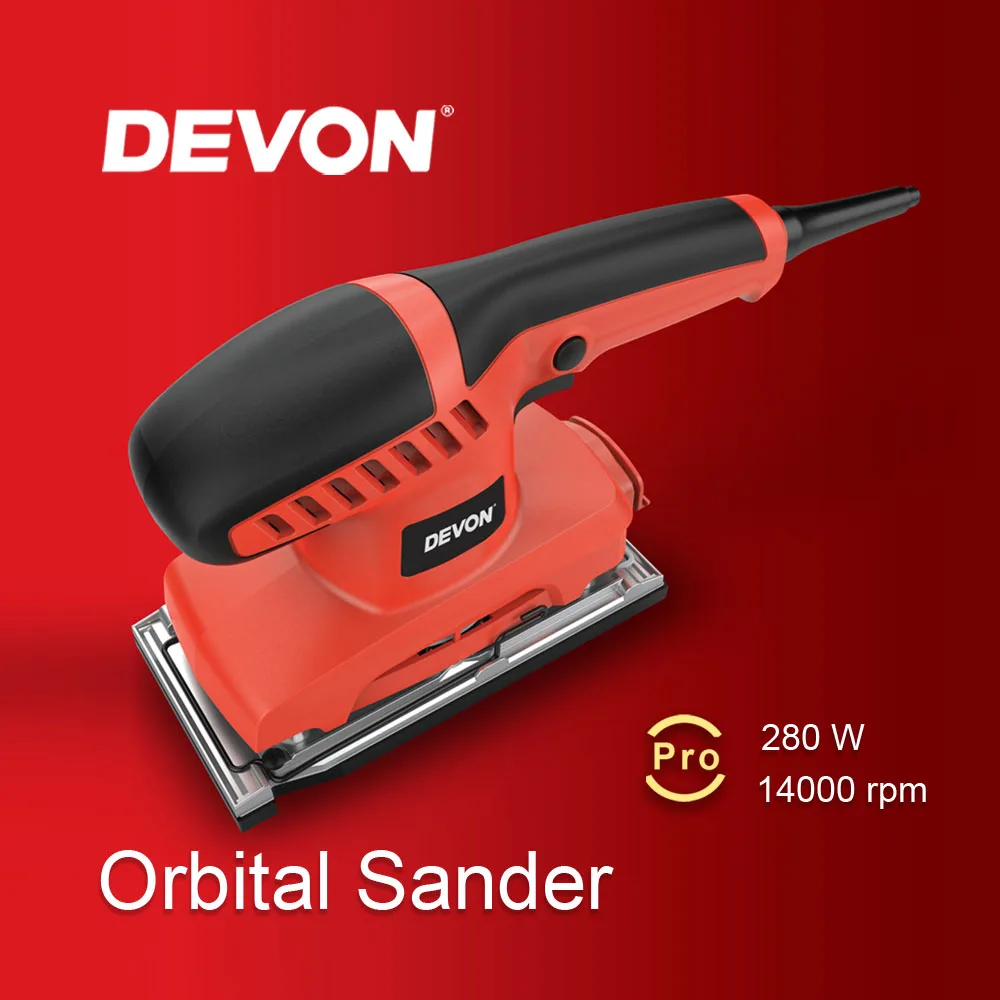 DEVON 2312-2 Popularity 1/3 Orbital Sander Electric Brushless Orbital Sander