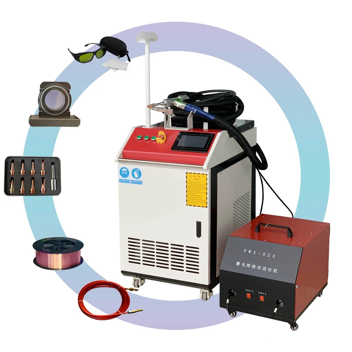 Stainless Steel Aluminum 4 In1 Metal Sheet 3000W 2kw Portable Rust Removal Small Fiber Laser Cutting Cleaning Welding Machine