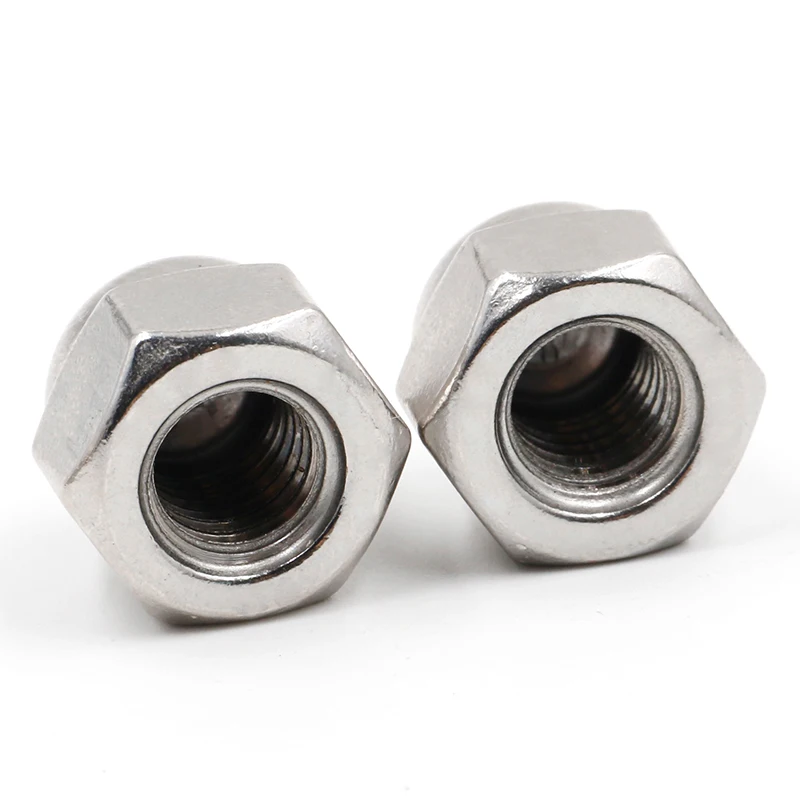 Stainless Steel 304 316 DIN1587 Hexagon Cap Nut Hex Domed Decorative Cap Nut Crown Hex Nut