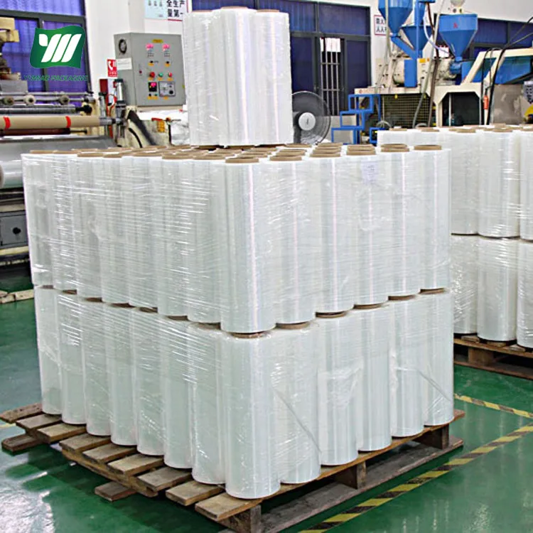 
50cm Transparent LLDPE Plastic Film Roll Pallet Wrap Stretch Wrap Film Manufacture 