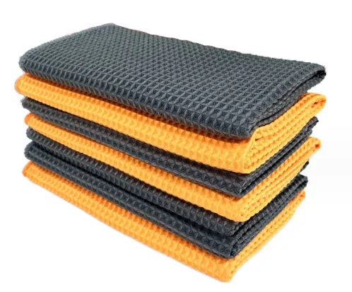 Microfiber Cleaning Cloth Waffle Weave Dust Rags for Household Kitchen Towel