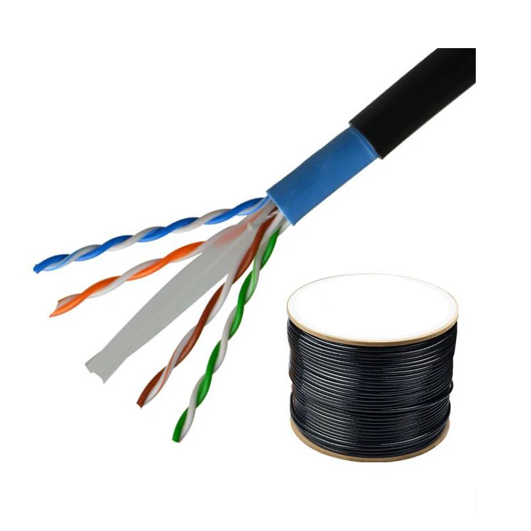 Best Price 4Pairs BC CCA Unshielded Cat6 UTP Outdoor Waterproof Lan Cable