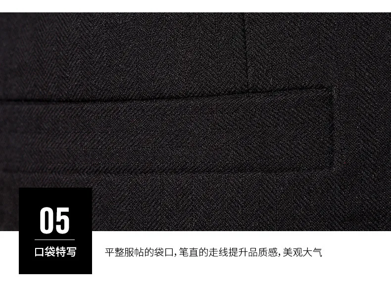 2020 latest design wholesale mens business wedding suits trajes de hombre Chinese mandarin stand collars suits for men