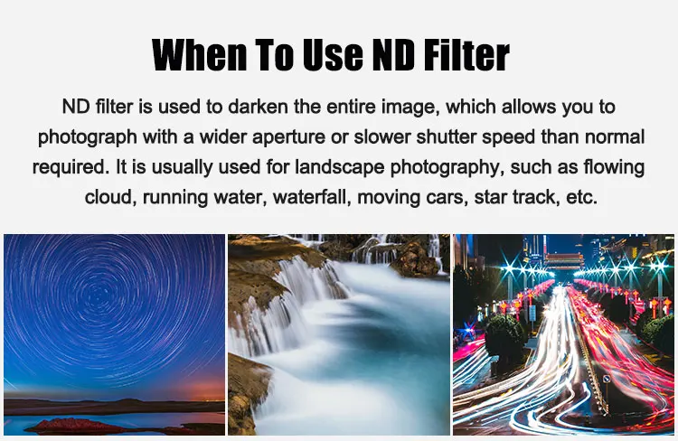 GiAi MRC ND1000 52/58/62/67/72/77/82mm Camera ND Filter Lens Ultra Thin UHD Glass Neutral Density Filter for Nikon Sony Canon