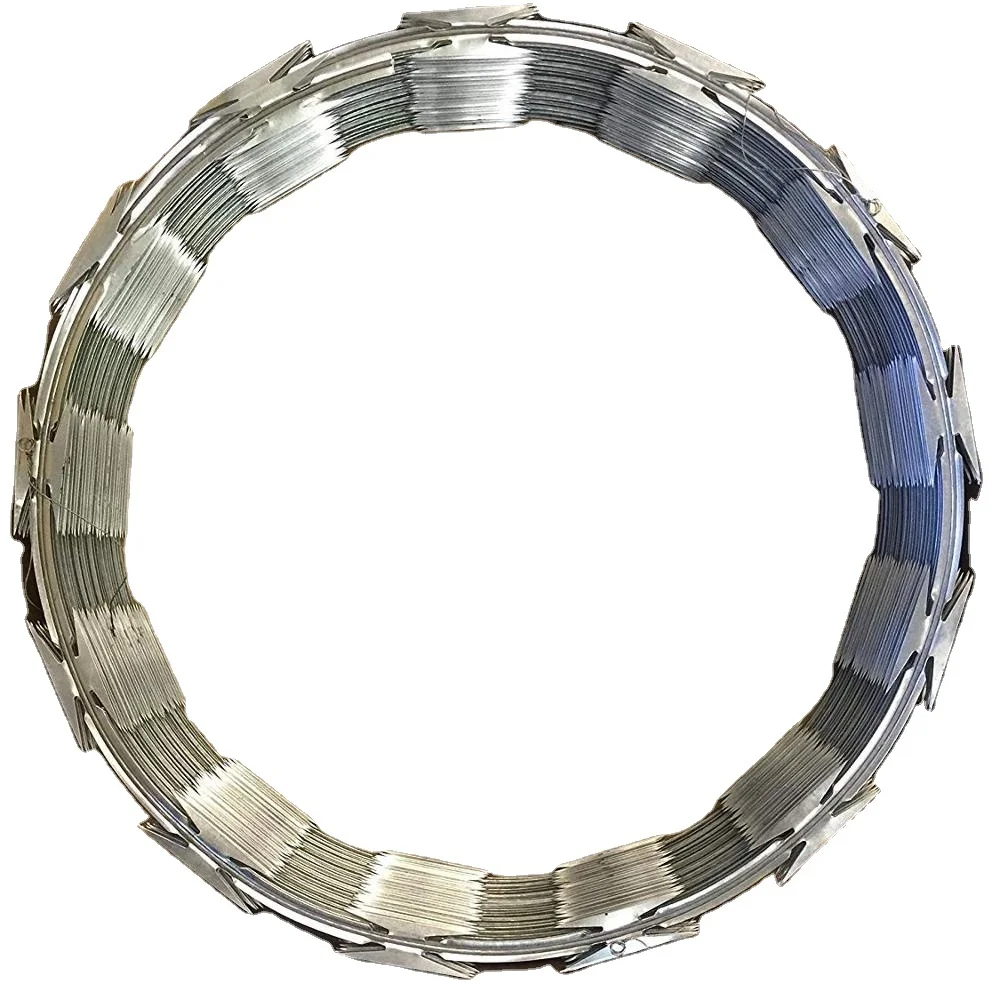 Razor barbed wire price per roll China offer anti rise razor spike wall spike