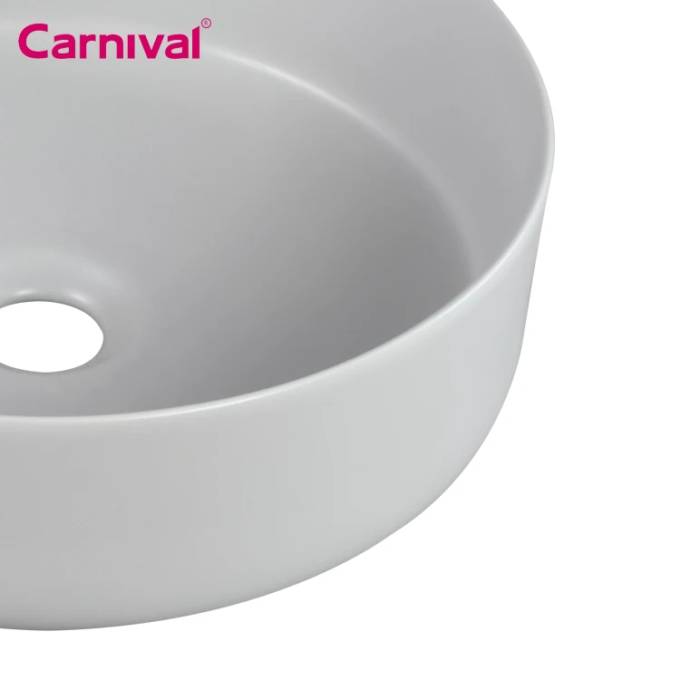 Round shape wc washroom countertop sink table top wash hand vessel lavabo basin bathroom ceramic art wash basins bowl for hotel