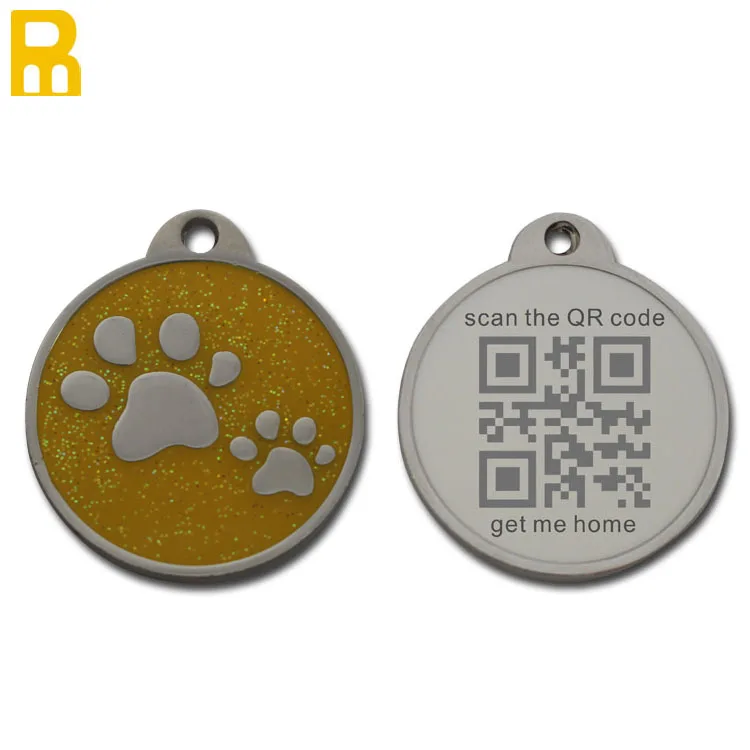 Hot Round Dog Cat Id Tags Tag Engraving Name And Telphone Number And Pet Supplies Diy Personalized Dogs Id Tag Stainless Steel