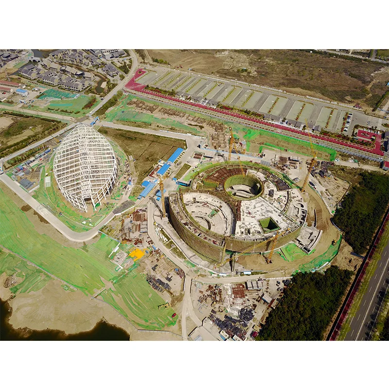 steel truss structure dome for sports ground stadium