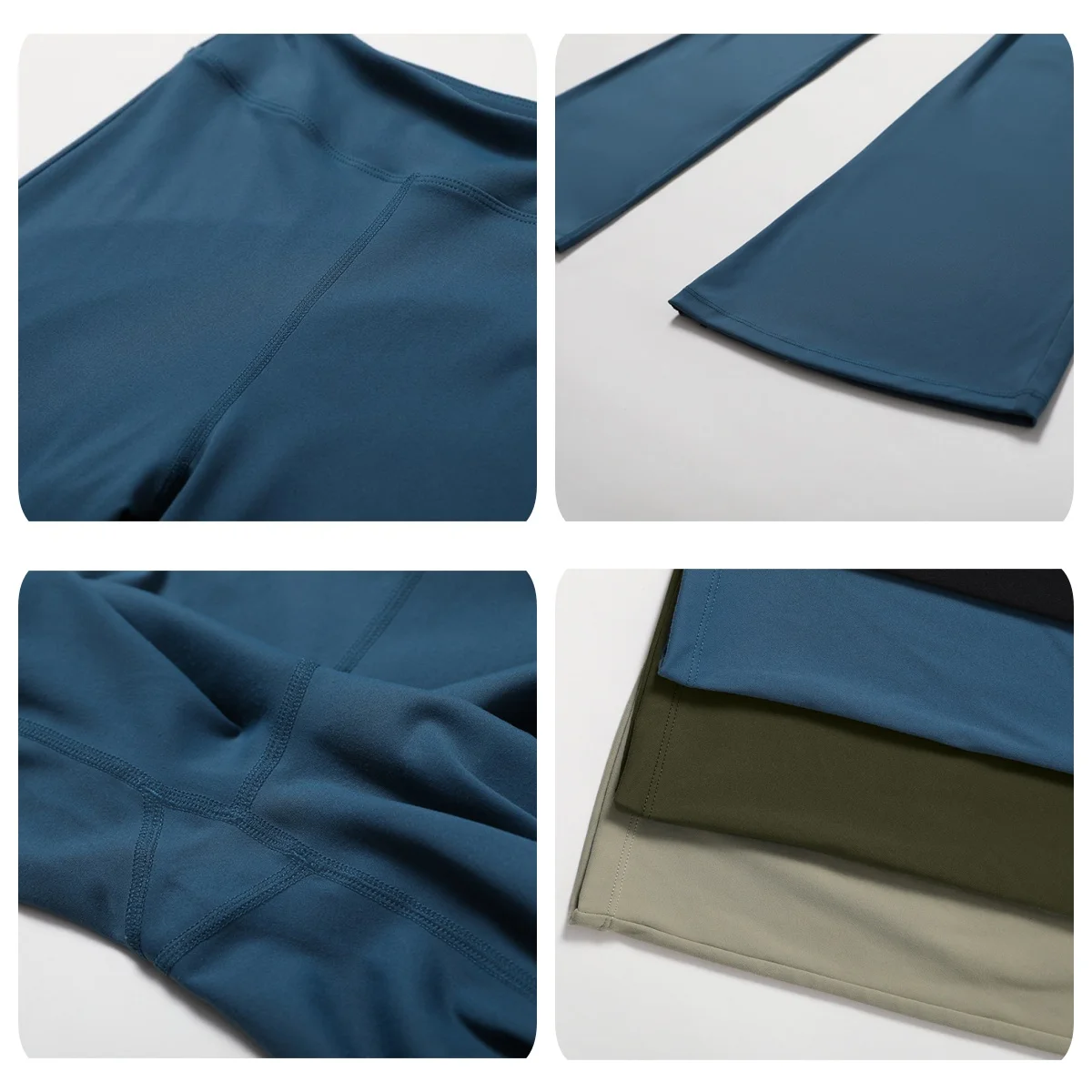 High Waist Hip Lifting Fitness Yoga Bell-bottoms Sports Dance Wide Leg Pants Casual Abdominal Micro Flared Pants