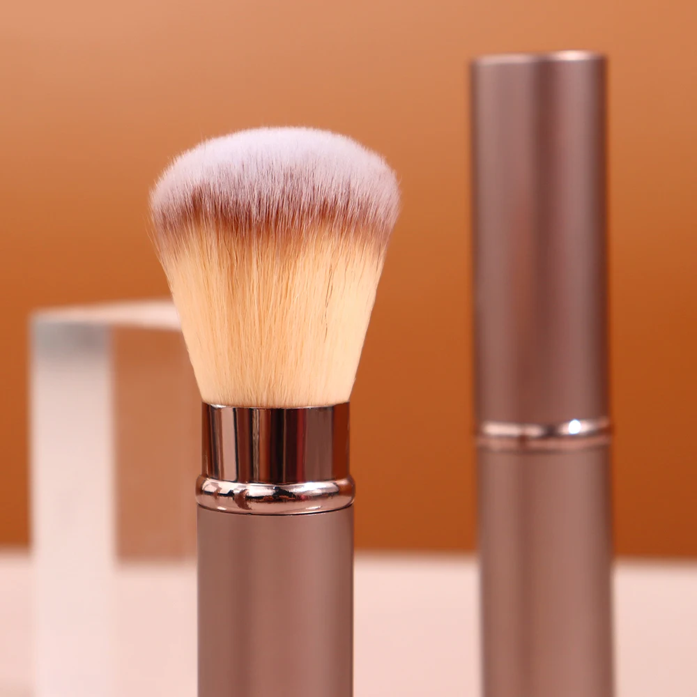 Beauty Planet Hot Sales Portable Rose Gold Makeup Brushes Single Makeup Brush Professional Retractable Kabuki Makeup Brush