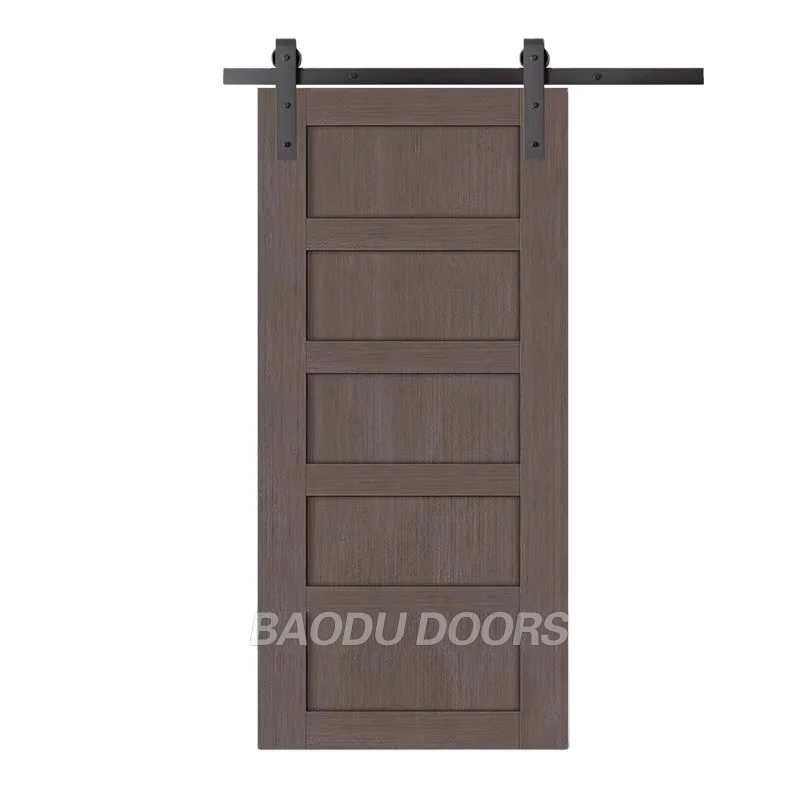 Baodu Factory superior quality modern design barn door with sliding track for interior