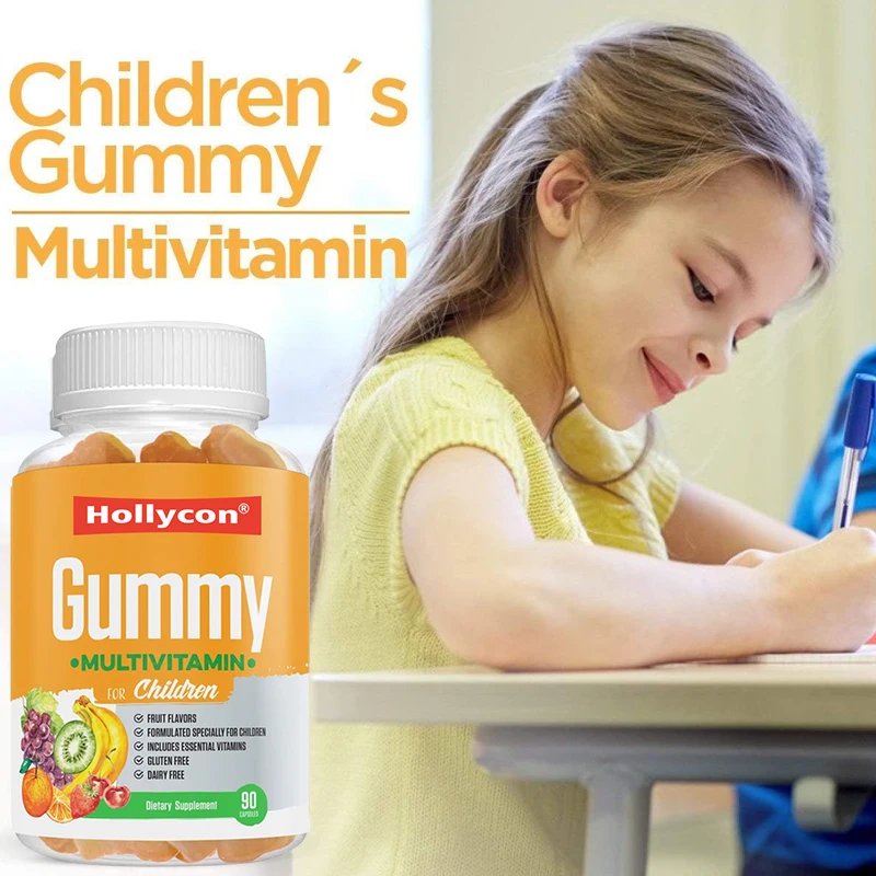 OEM Private Label Health Food Supplement Vegan 60 Gummies Multivitamin Kids Multivitamin Gummies