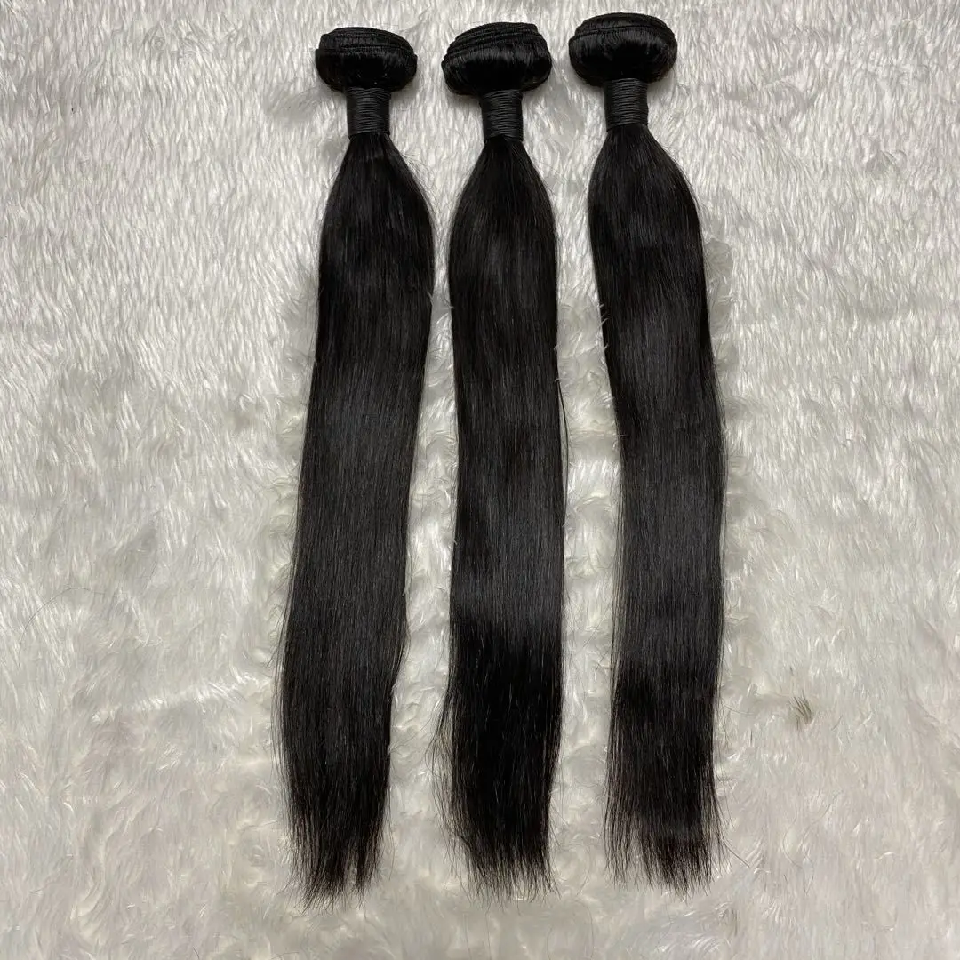 Natural Color Hair Bundles 100% Human Straight Bundles Wholesale Vendor
