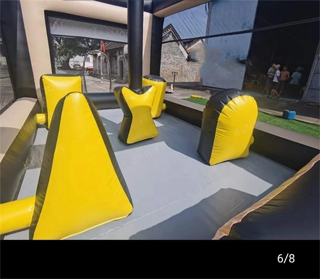 high quality inflatable customized design paintball bunker for children
