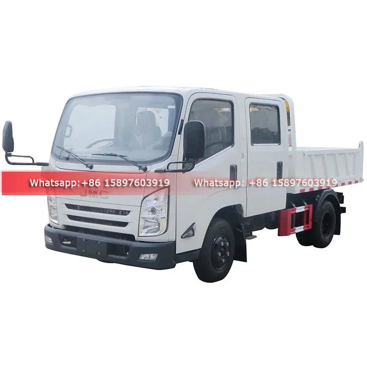 New Model Double Row Cabin JMC Tipper Truck 4 Ton Dump Truck Cheaper Price For Sales
